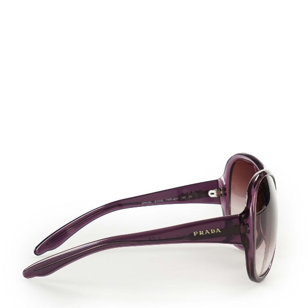 Prada - Purple Acetate Frame Oversized Tinted Sunglasses